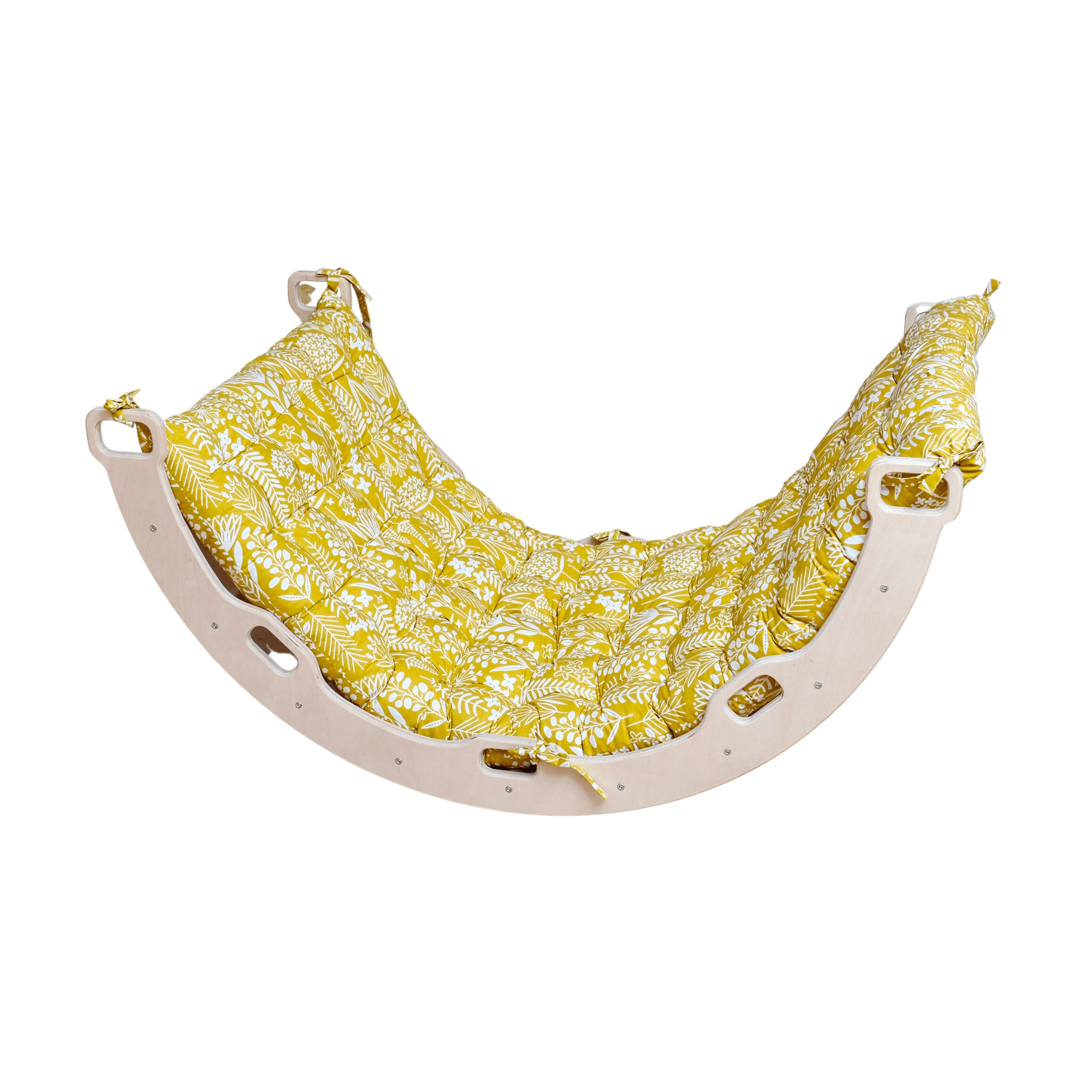 Large Montessori Climbing Arch / Rocker With Pillow Set