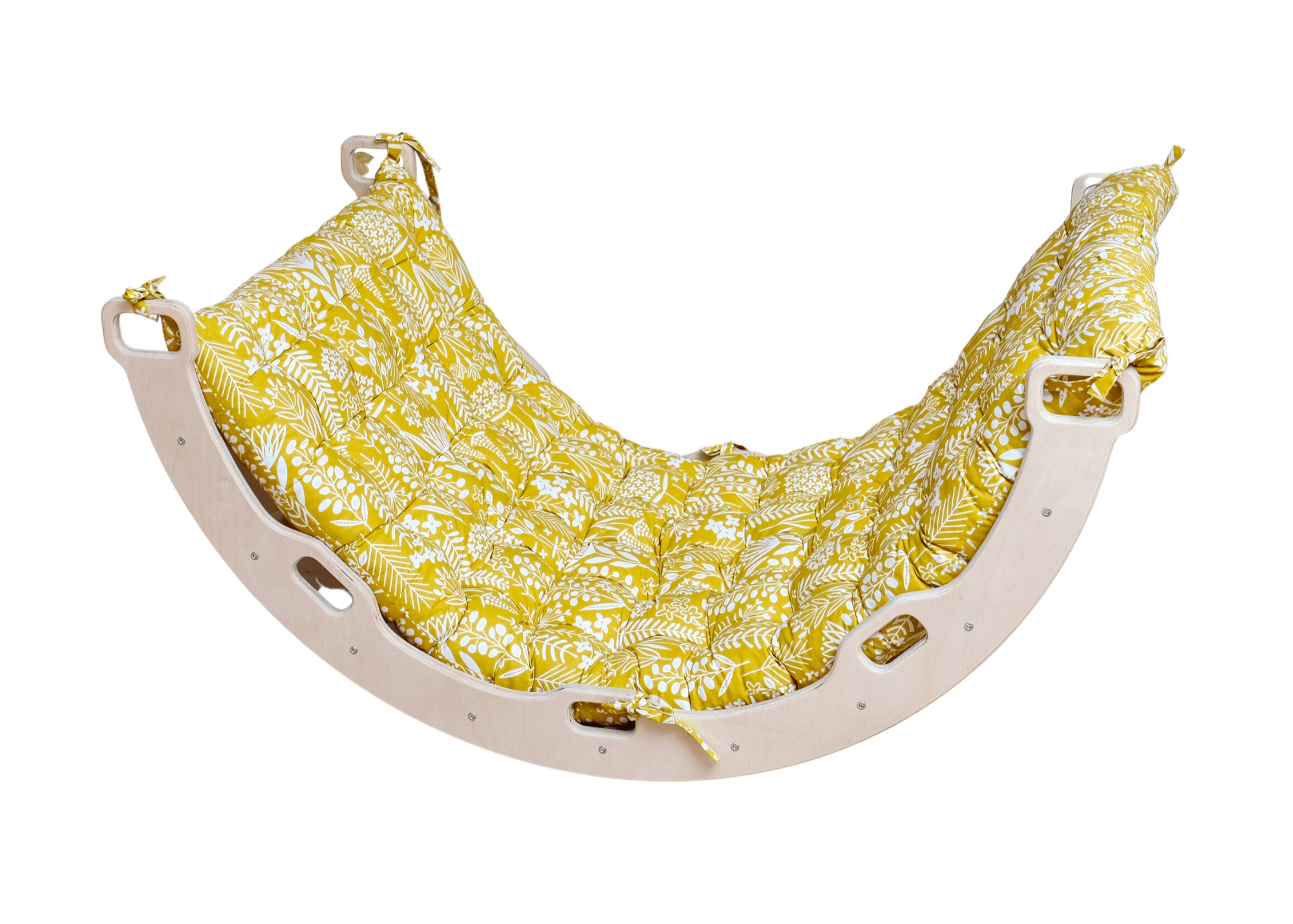 Large Montessori Climbing Arch/rocker With Pillow Set