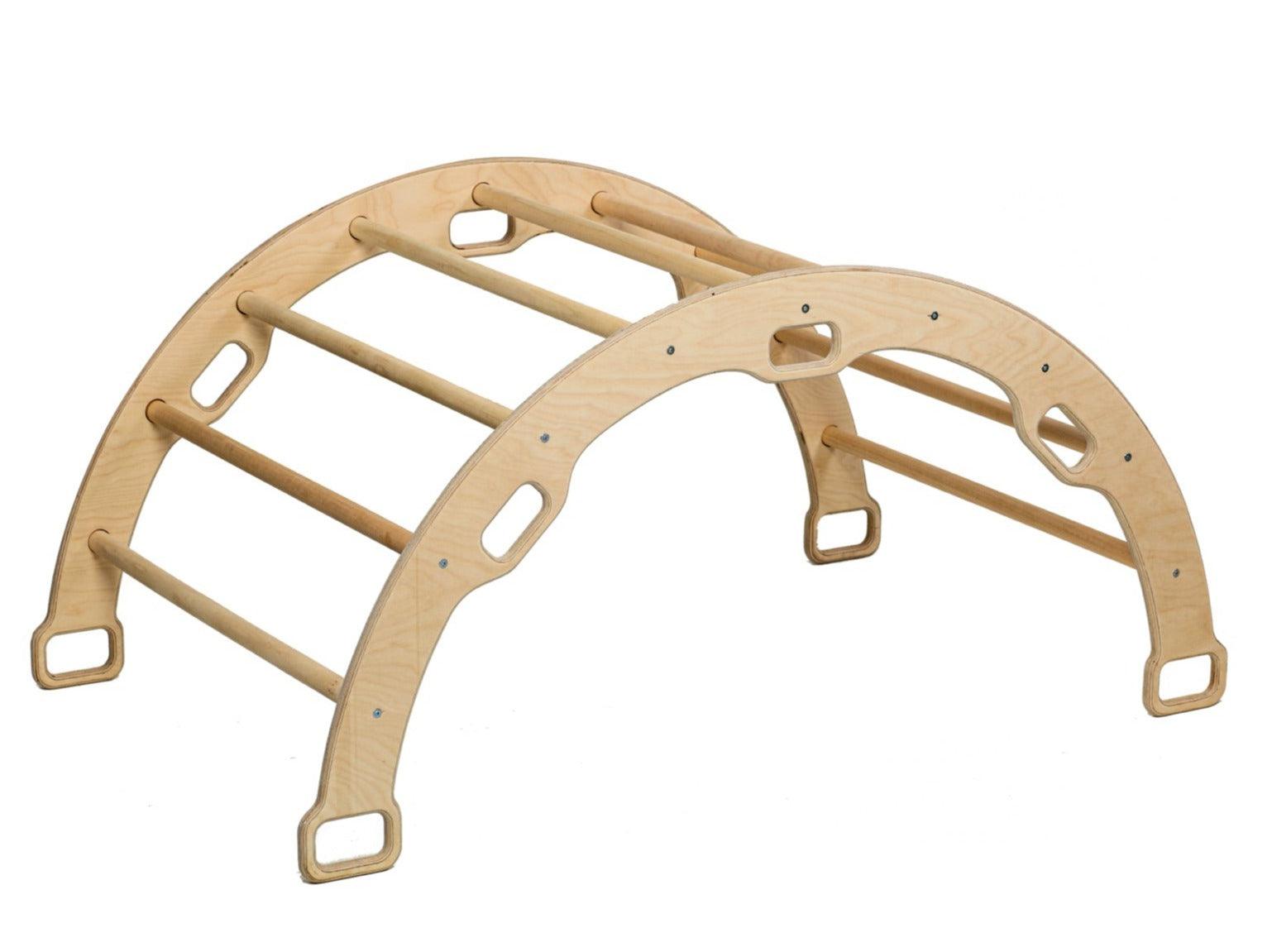 Large Montessori Climbing Arch / Rocker With Pillow Set