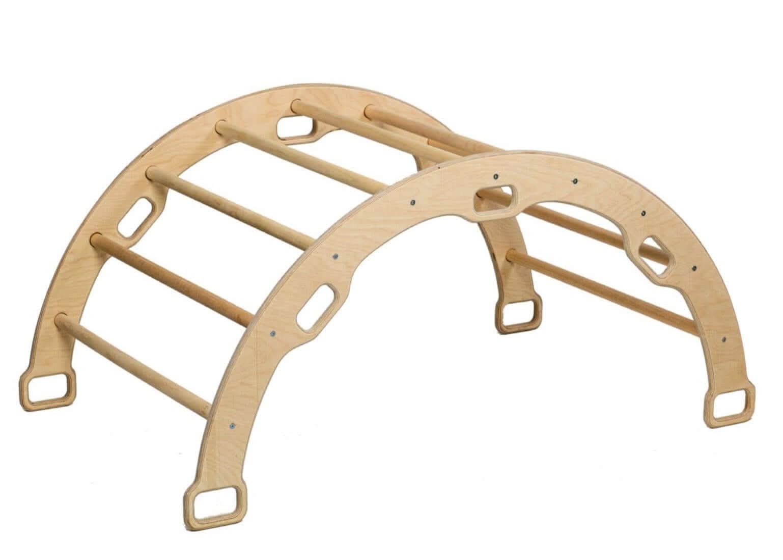 Large Montessori Climbing Arch/rocker With Pillow Set