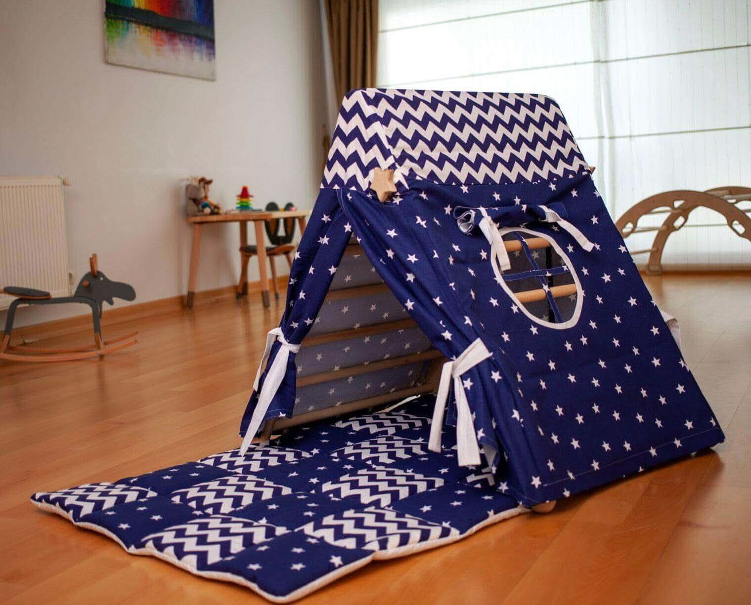Climbing Triangle With Tent Cover, Mat, Ramp