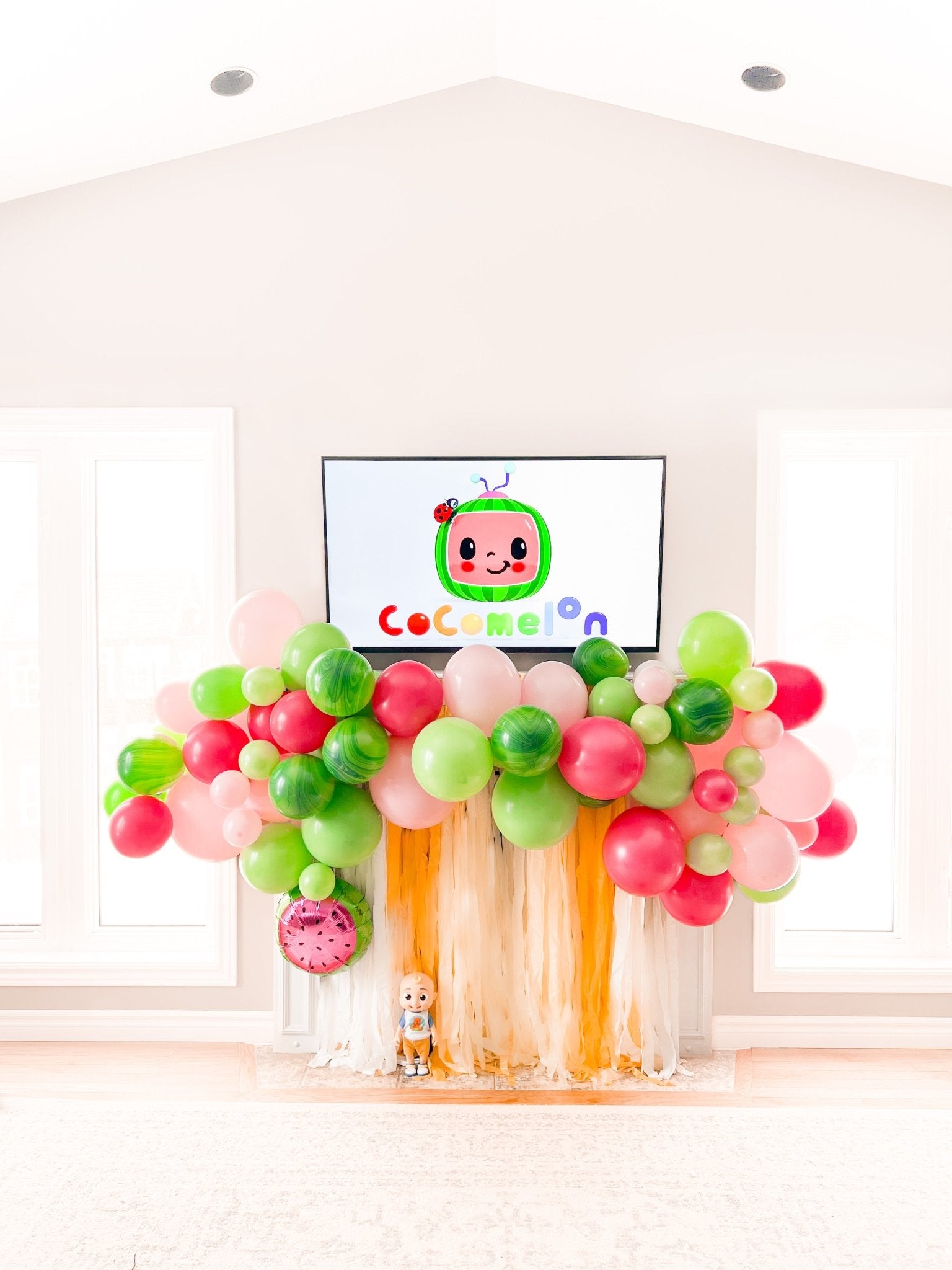 Fruity Balloon Garland Kit -pink And Lime Green