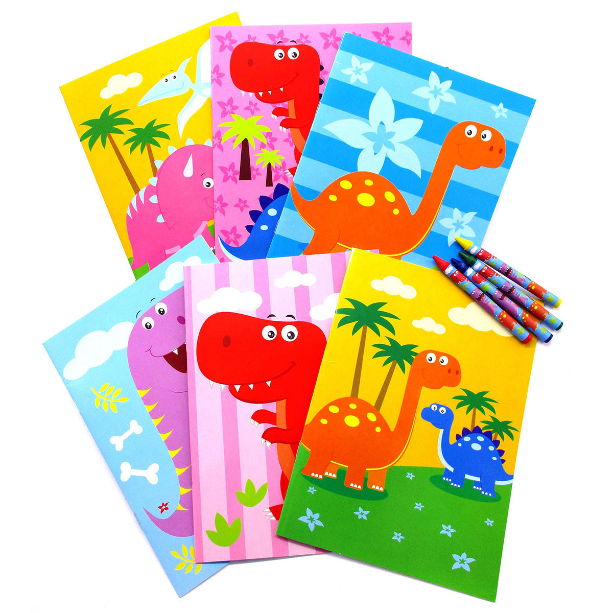 Dinosaurs Coloring Books - Set Of 6 Or 12