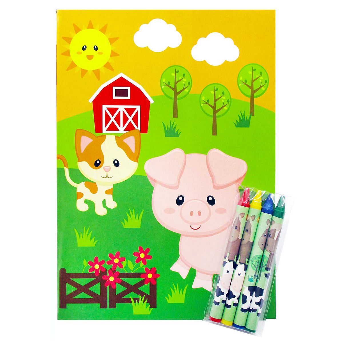 Farm Animals Coloring Books - Set Of 6 Or 12