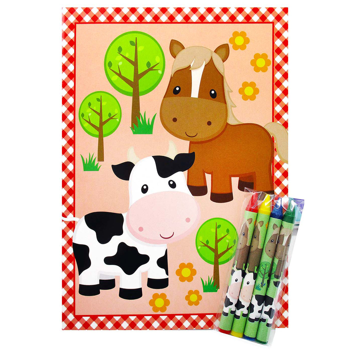 Farm Animals Coloring Books - Set Of 6 Or 12