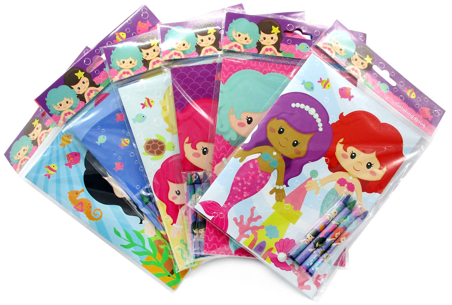 Mermaids Coloring Books - Set Of 6 Or 12