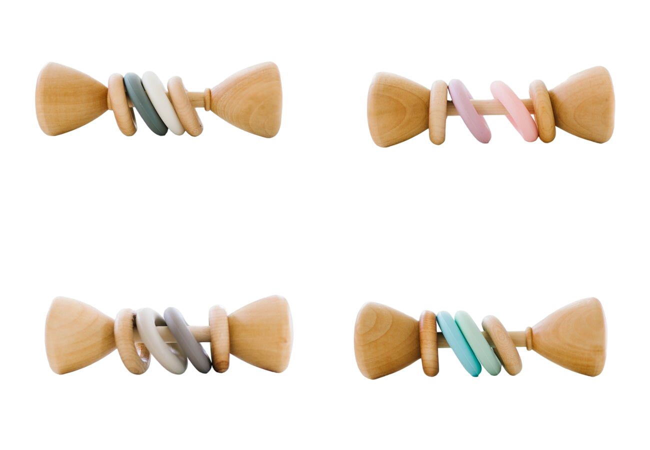 Color Block Classic Baby Rattle