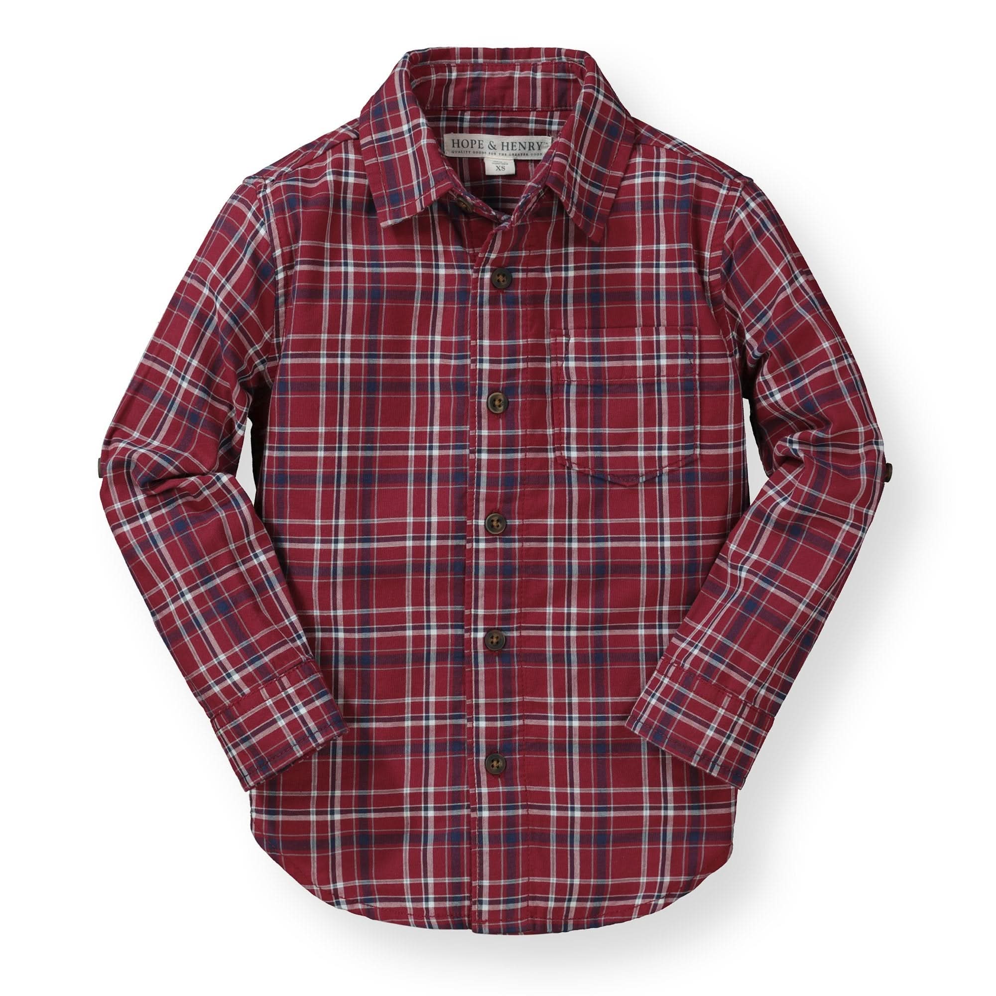 Convertible Double Weave Button Down Shirt - Baby