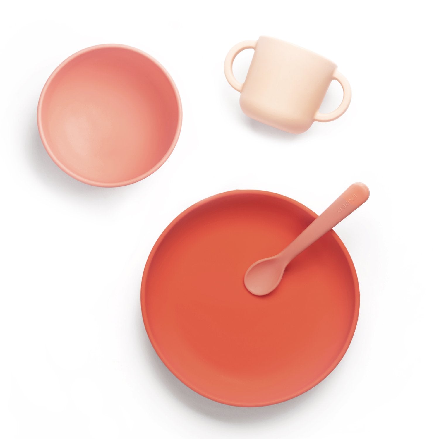 Premium Silicone Baby Meal Set - Coral