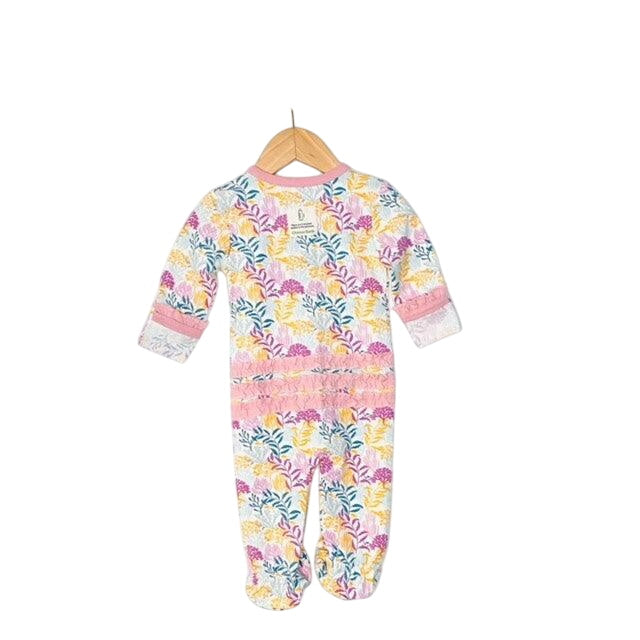 Coral Reef Printed Footie In Sustainable Fabric