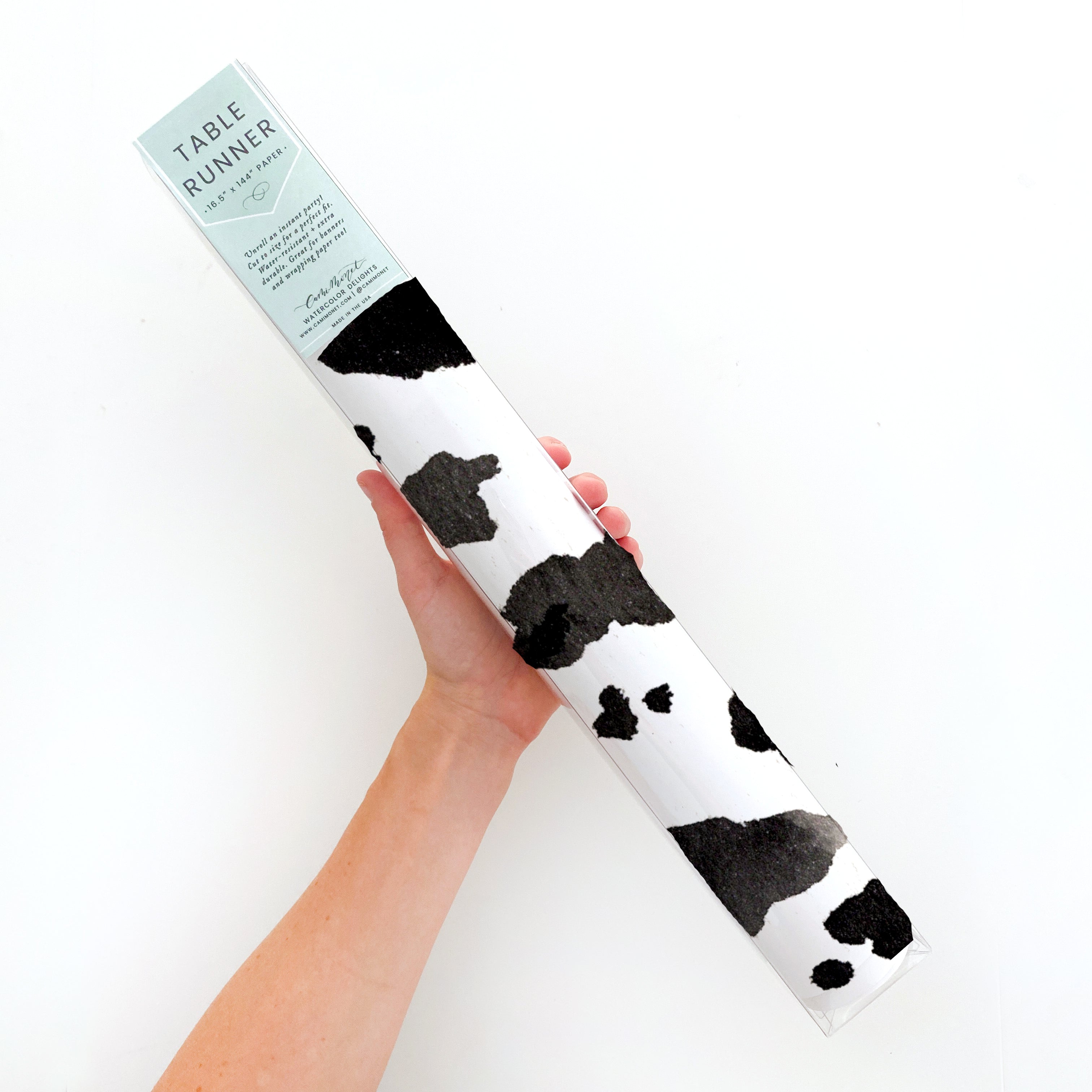 Cow Print Table Runner