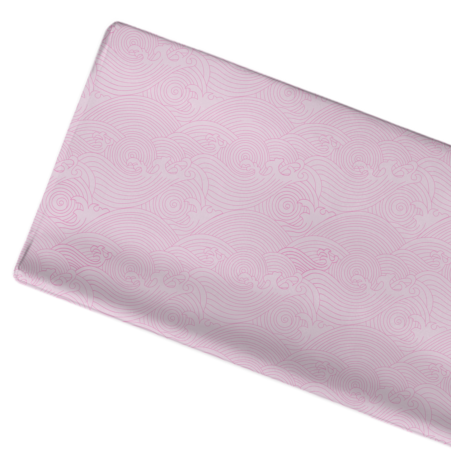 Jersey Knit Polyester Changing Pad Cover In Crashing Sea Waves