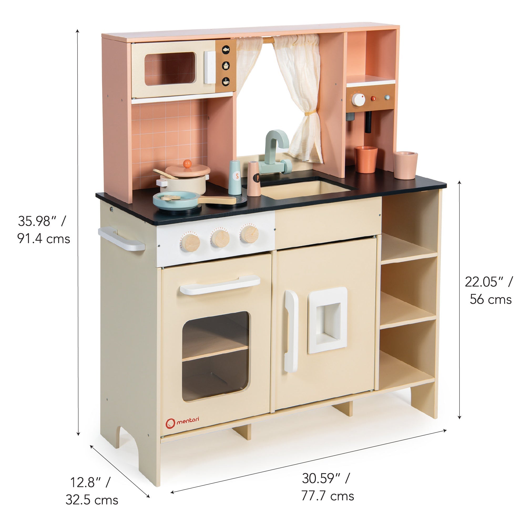 Cream Play Kitchen