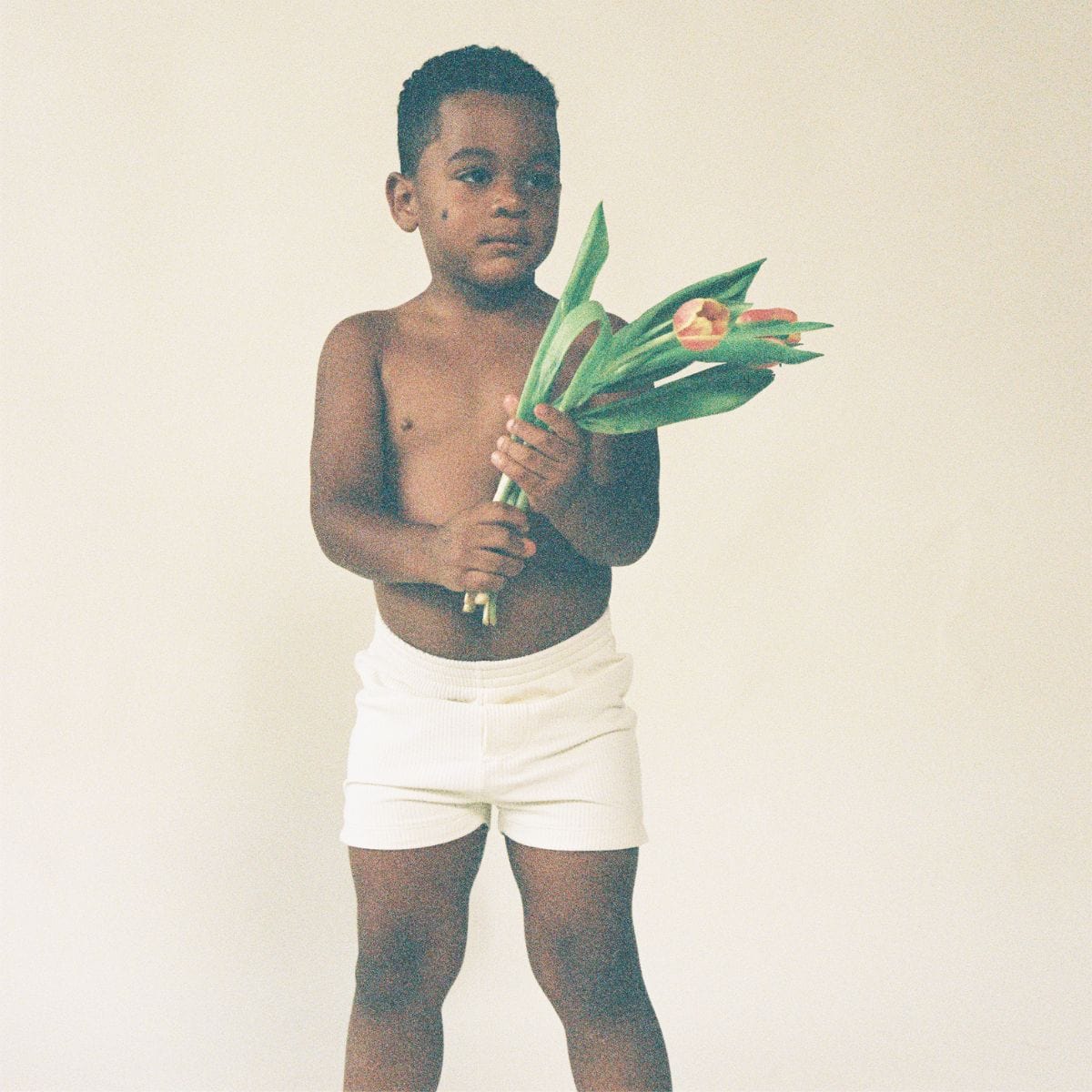 Cream Rib Mini Boardshort