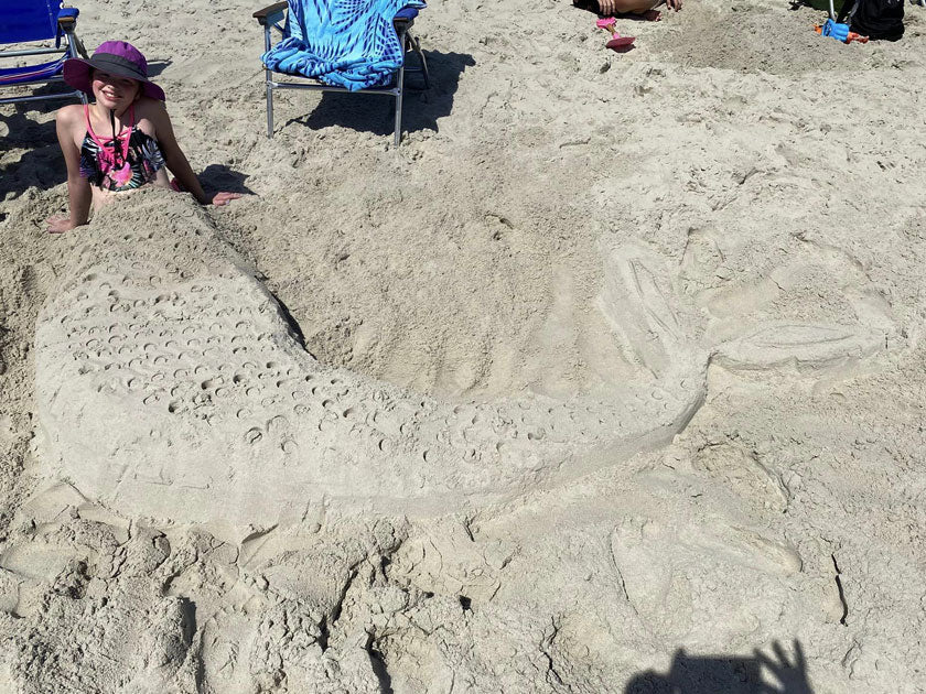 Tool Kit For Perfect Mermaids, Dolphins Or Dragons On The Beach