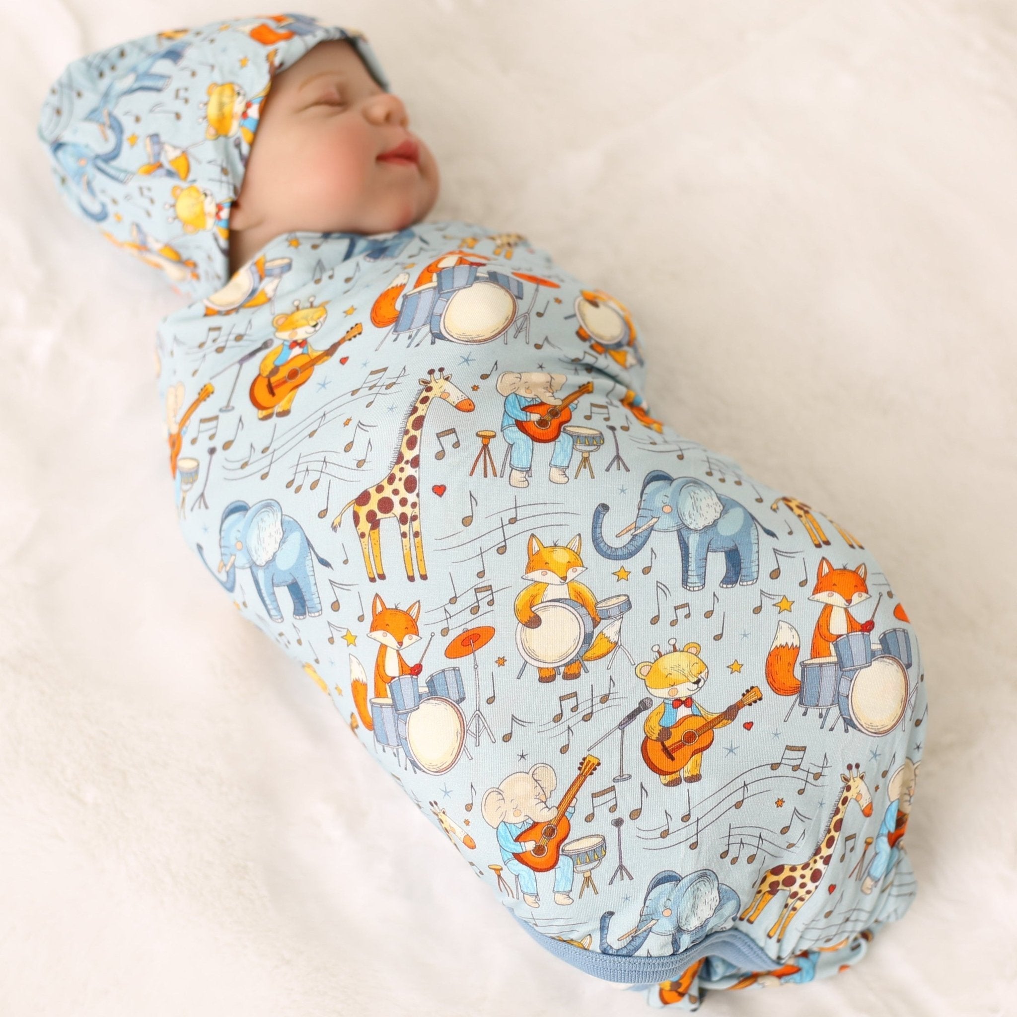 Critter Concert Swaddle