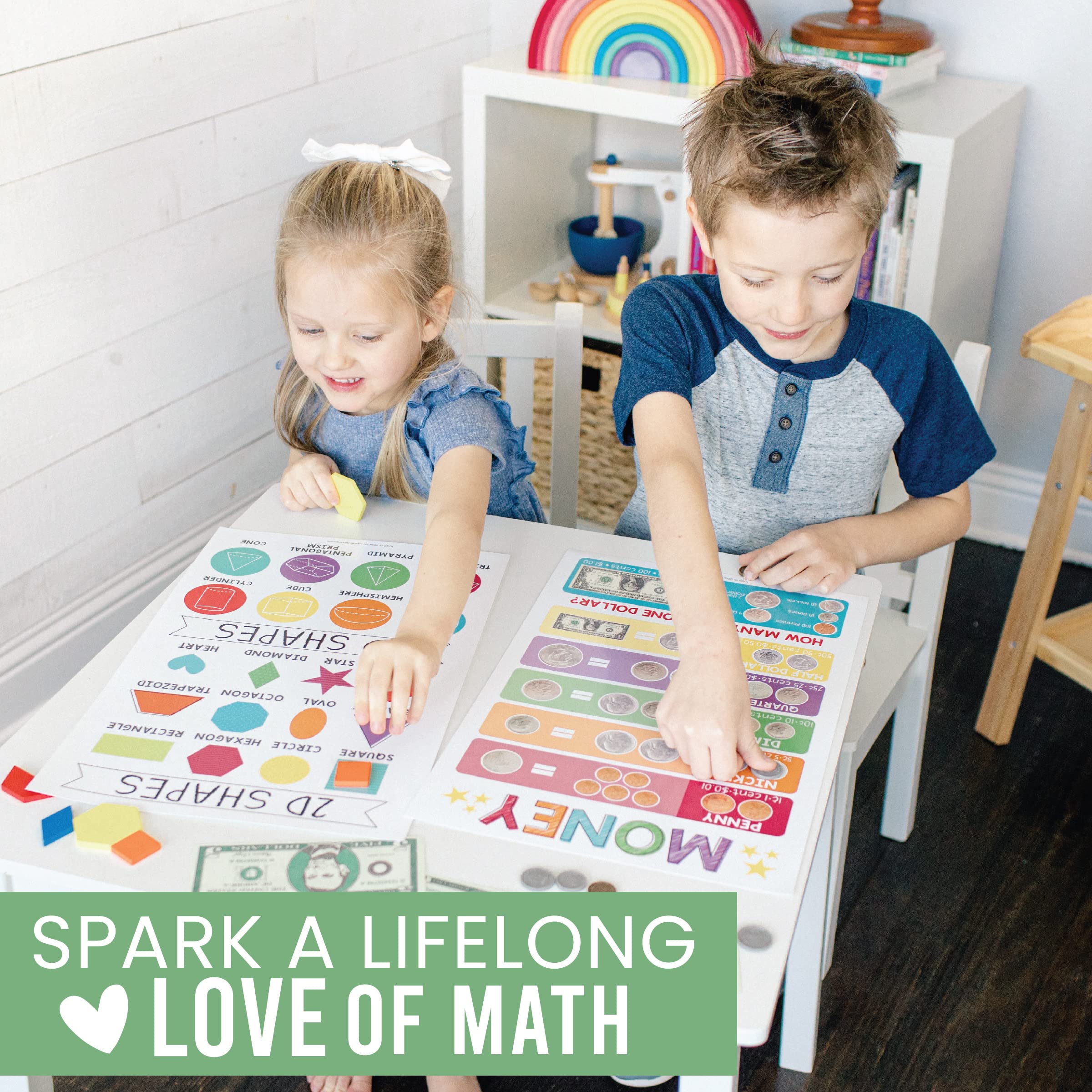 Math Whiz All-in-one Bundle: Colorful 12 Poster Pack
