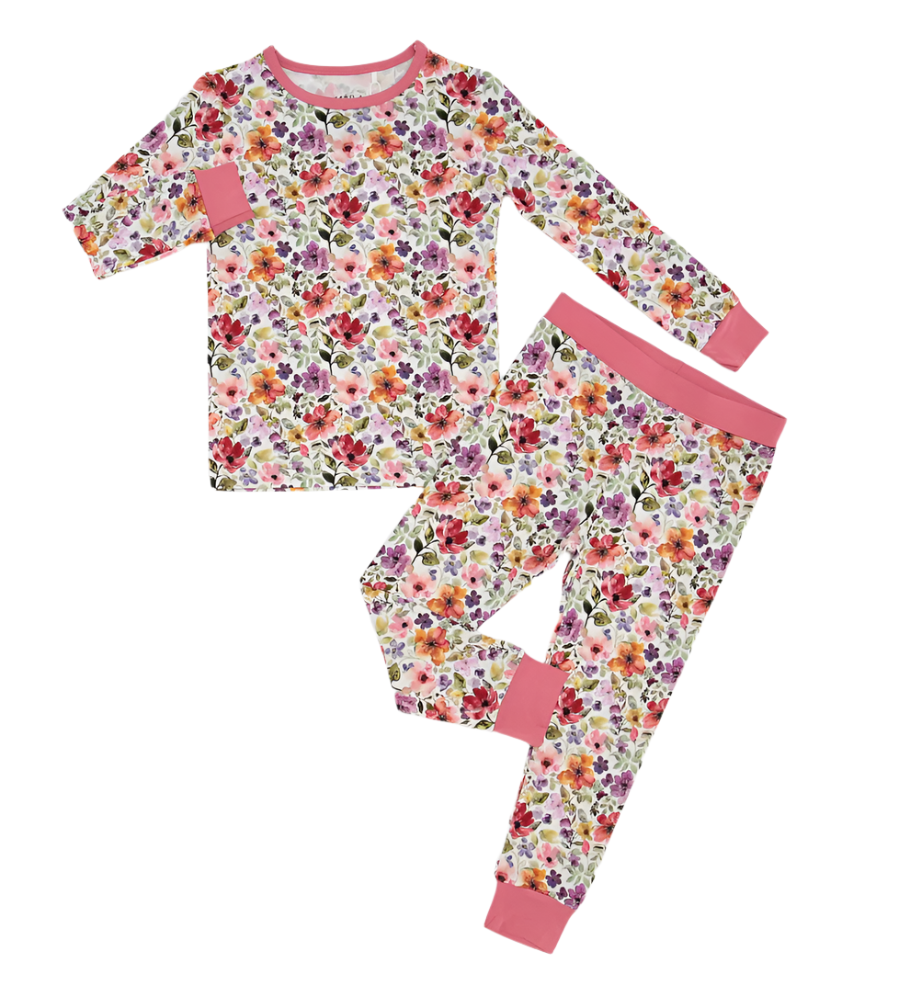 Watercolor Floral Pajama Set