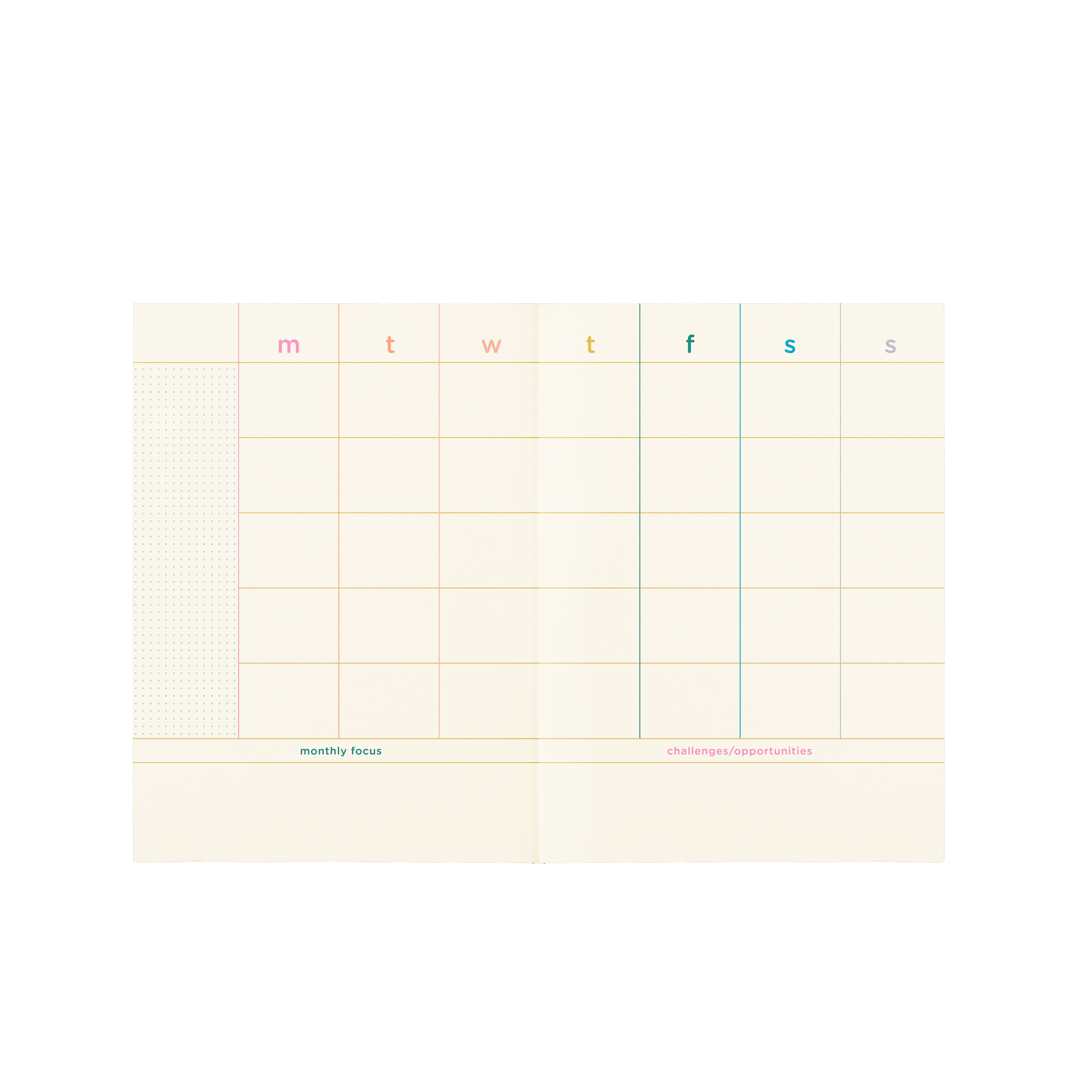 Undated Perpetual Planner - Clean & Colorful