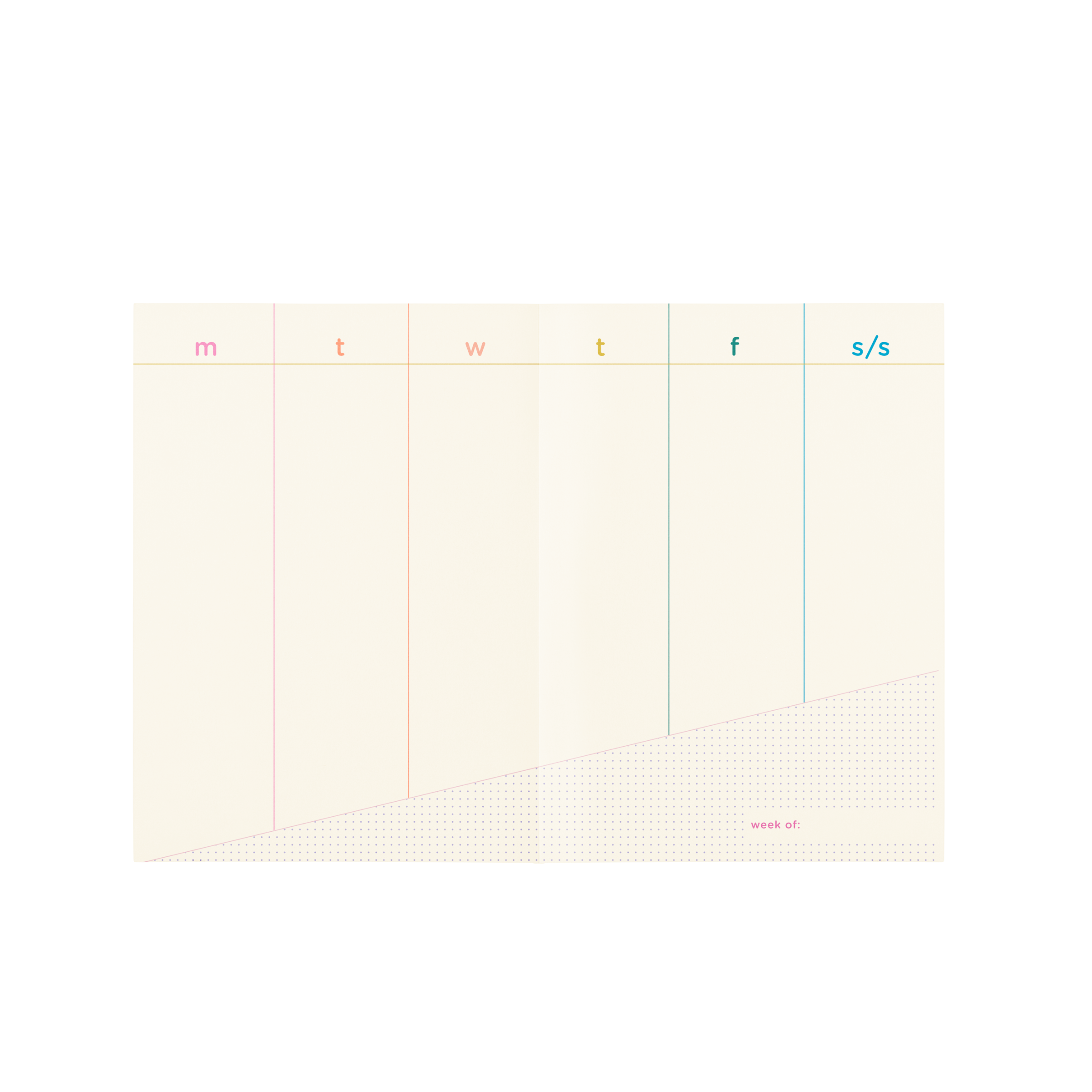 Undated Perpetual Planner - Clean & Colorful