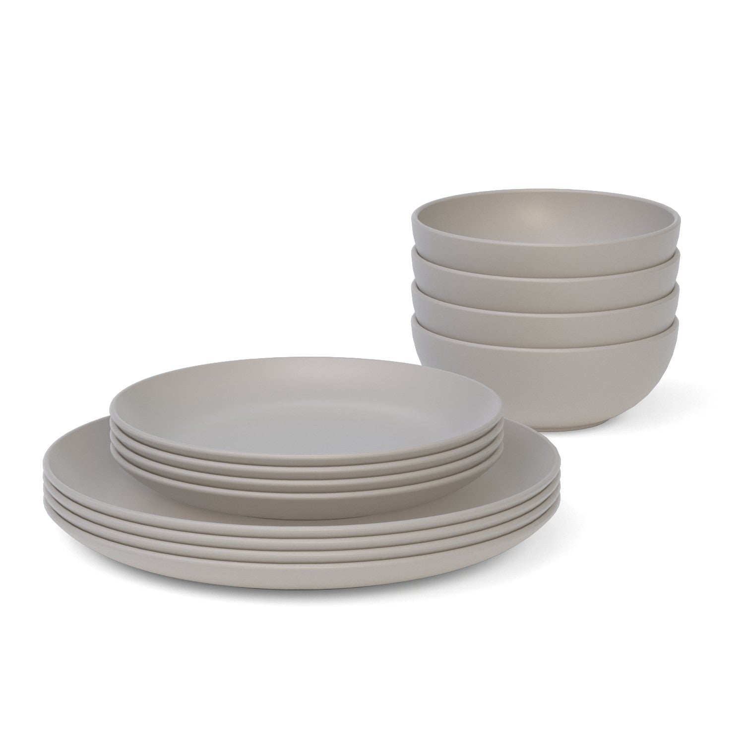 11" Round Dinner Plate Set Of 4 - Stone