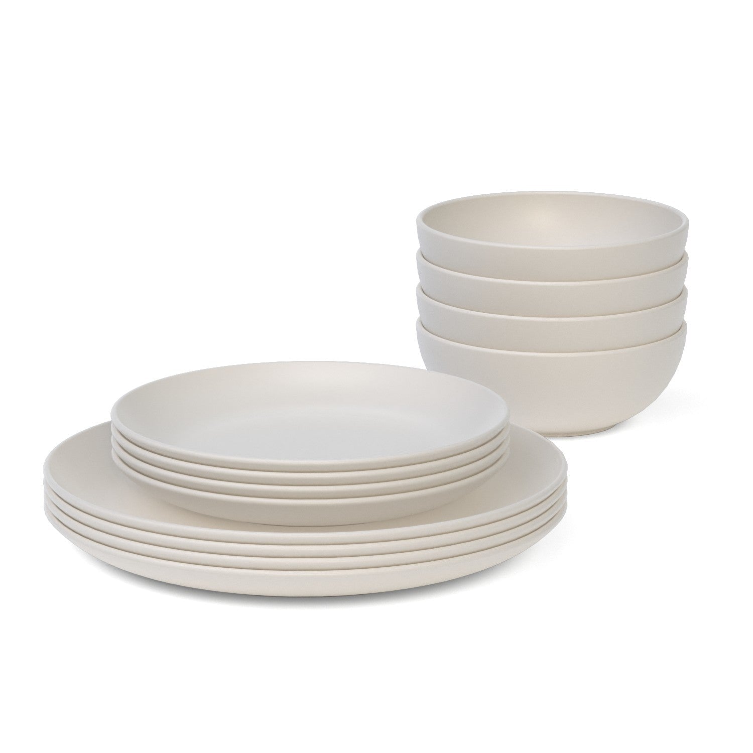 11" Round Dinner Plate Set Of 4 - Off White