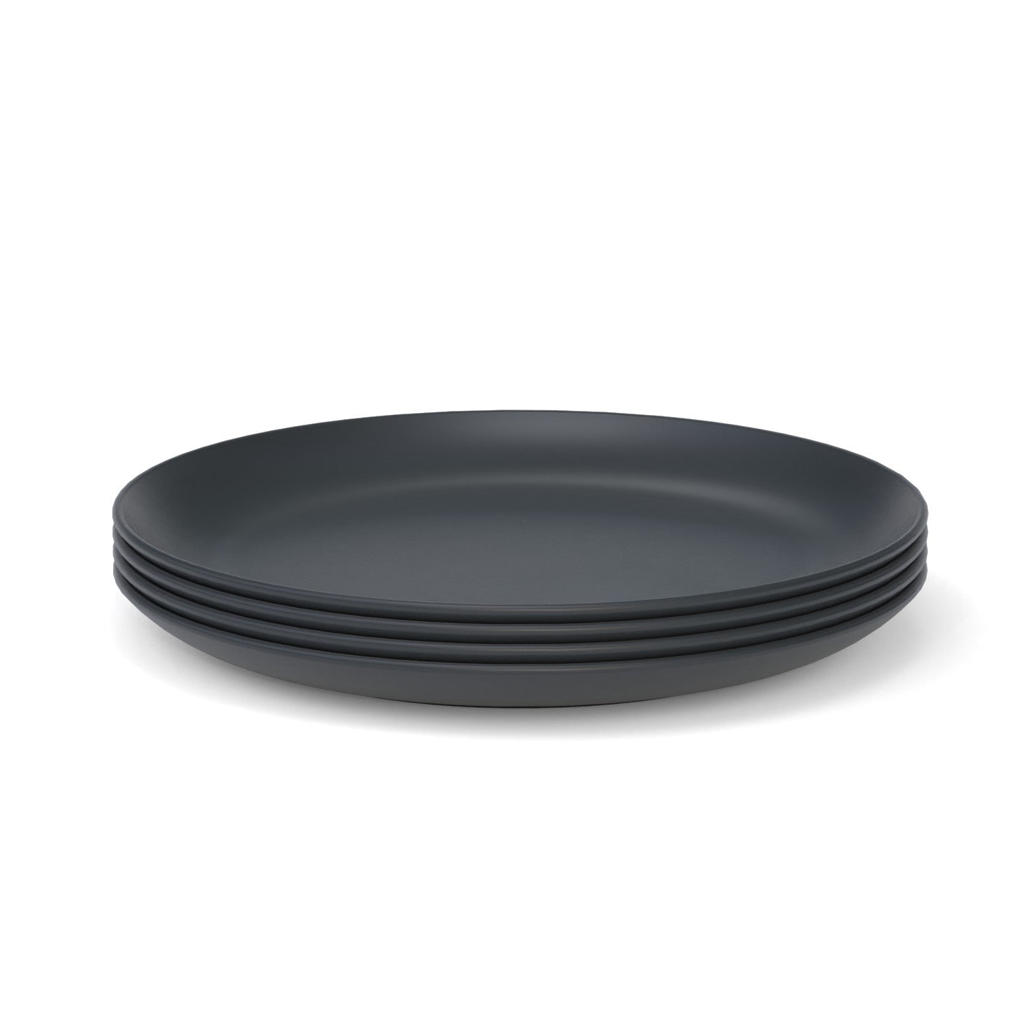 11" Round Dinner Plate Set Of 4 - Black