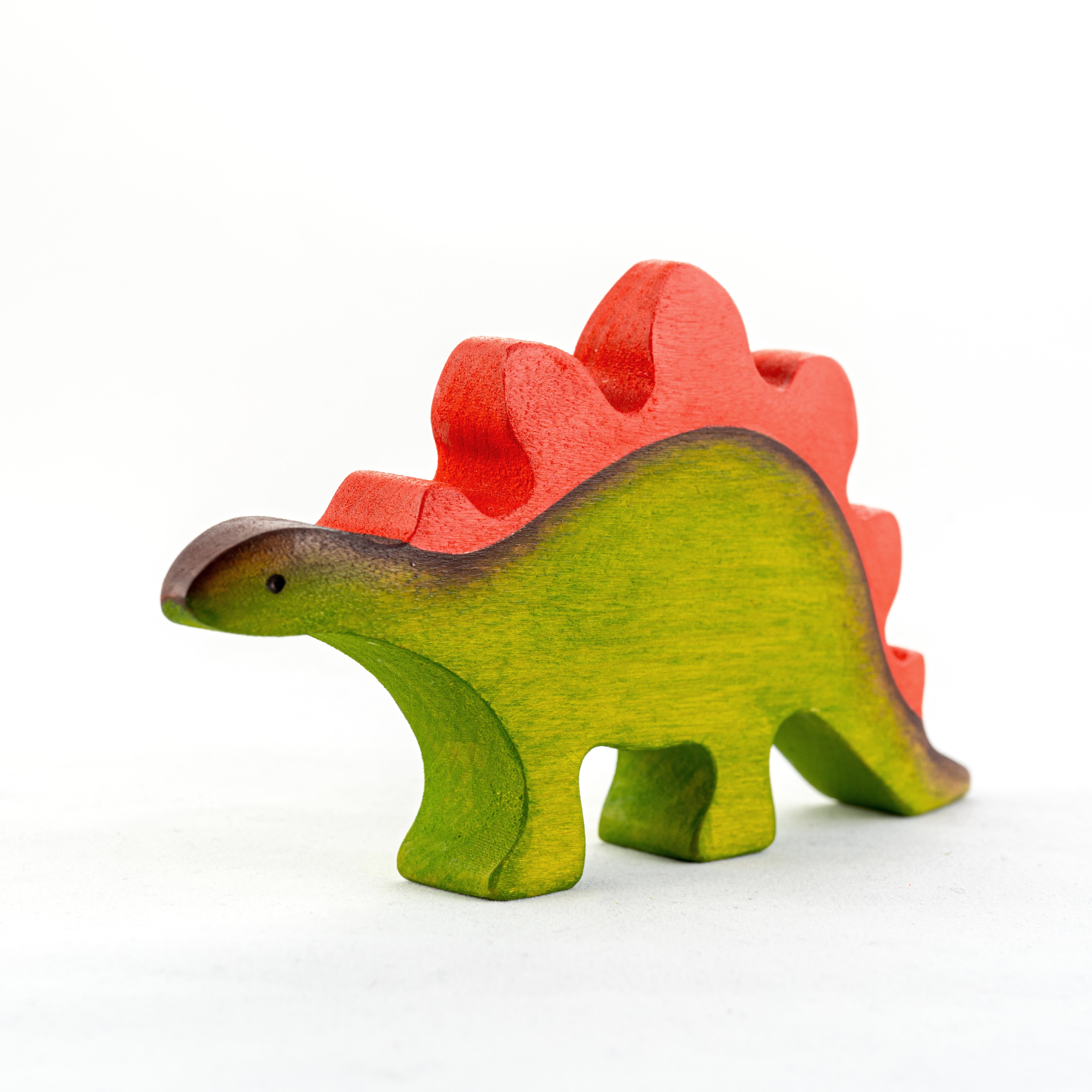 Wooden Dinosaur Toy Set Painted- 6 Pieces
