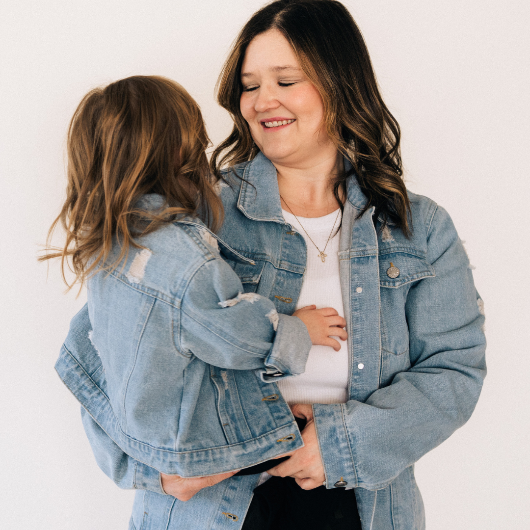 Distressed Denim Jean Jacket - Women