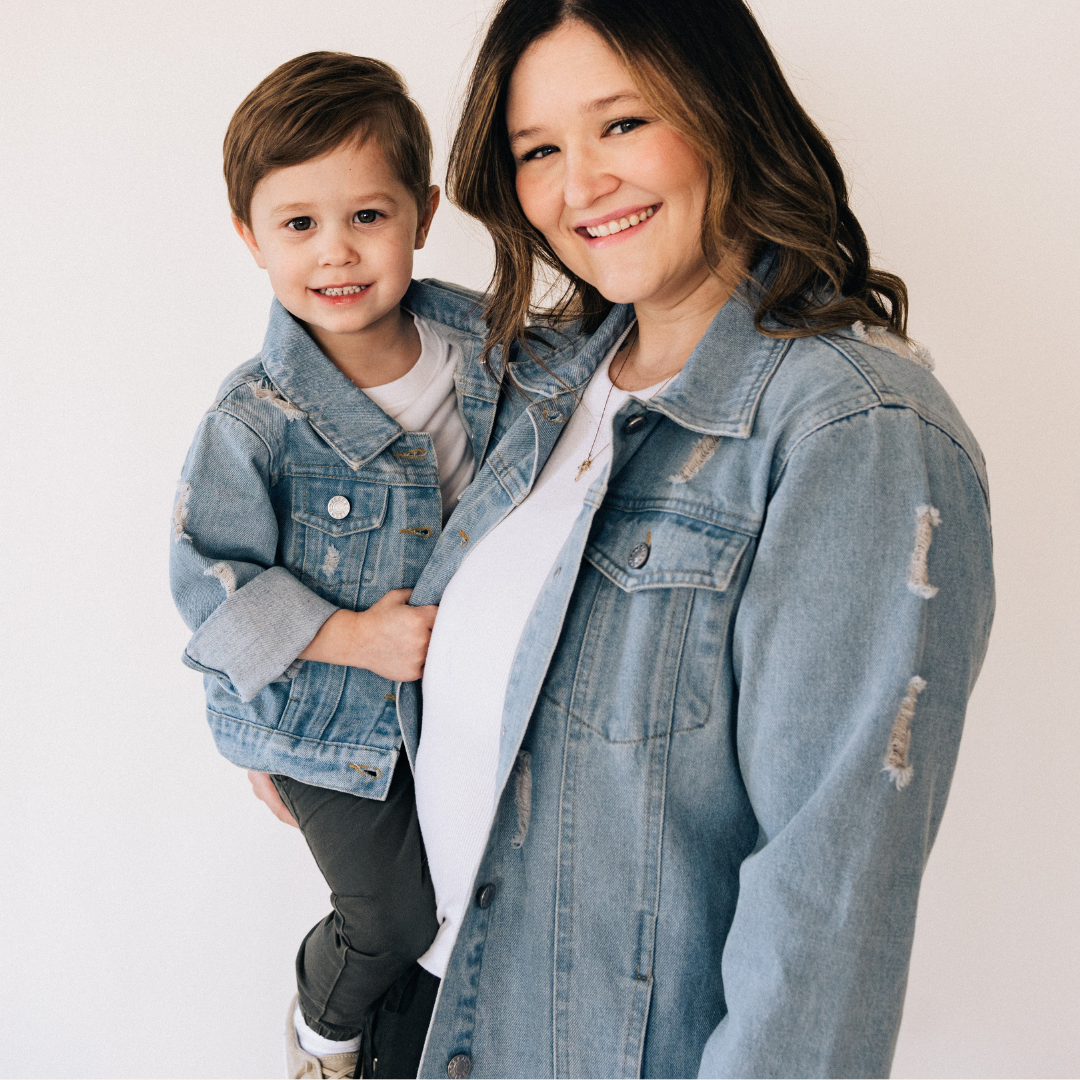 Distressed Denim Jean Jacket - Women