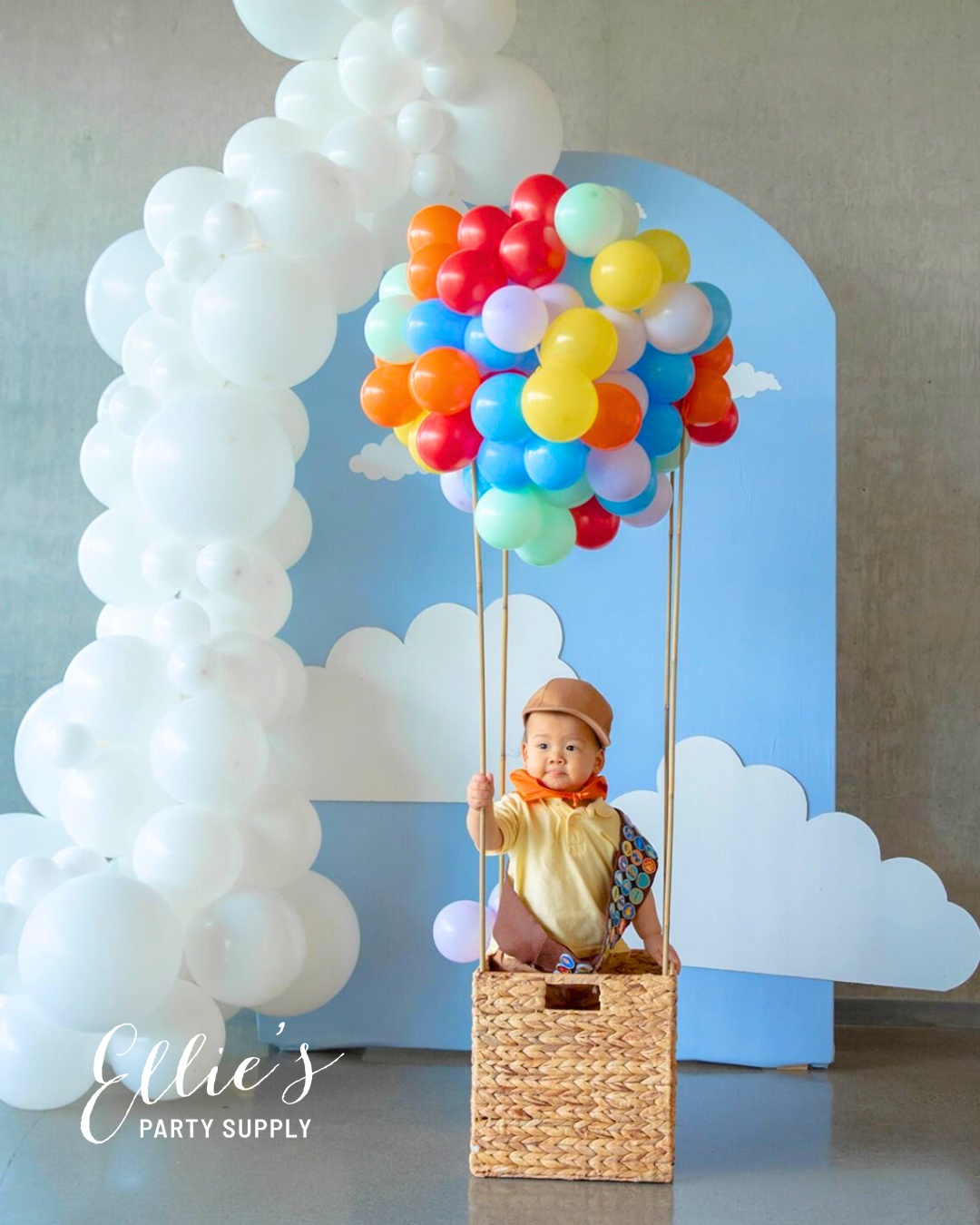 White Balloon Garland