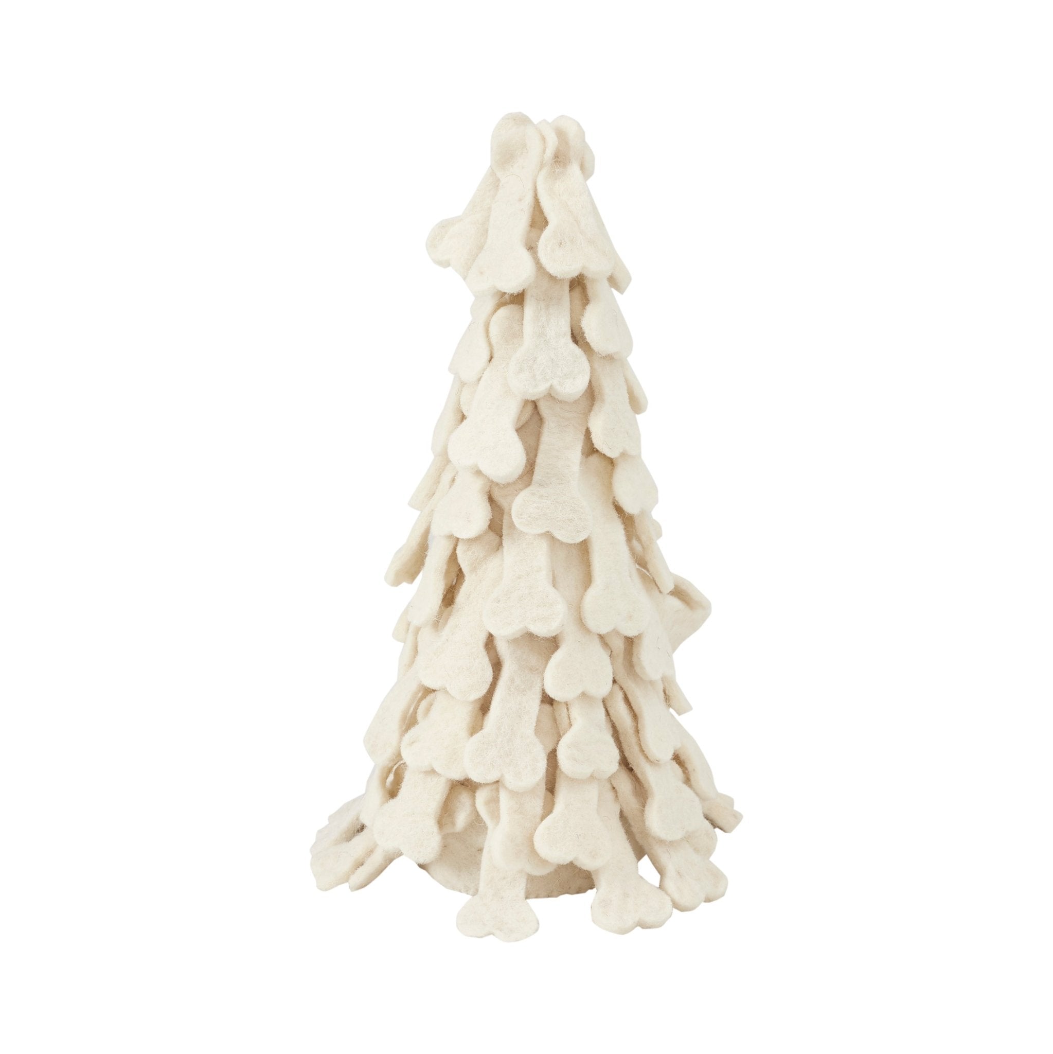 Dog Bone Trees- 3 Piece Set- Handmade Of Hand Felted Wool