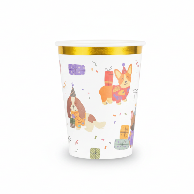 Dogs Coquette Paper Cups 9oz (8 Pack)