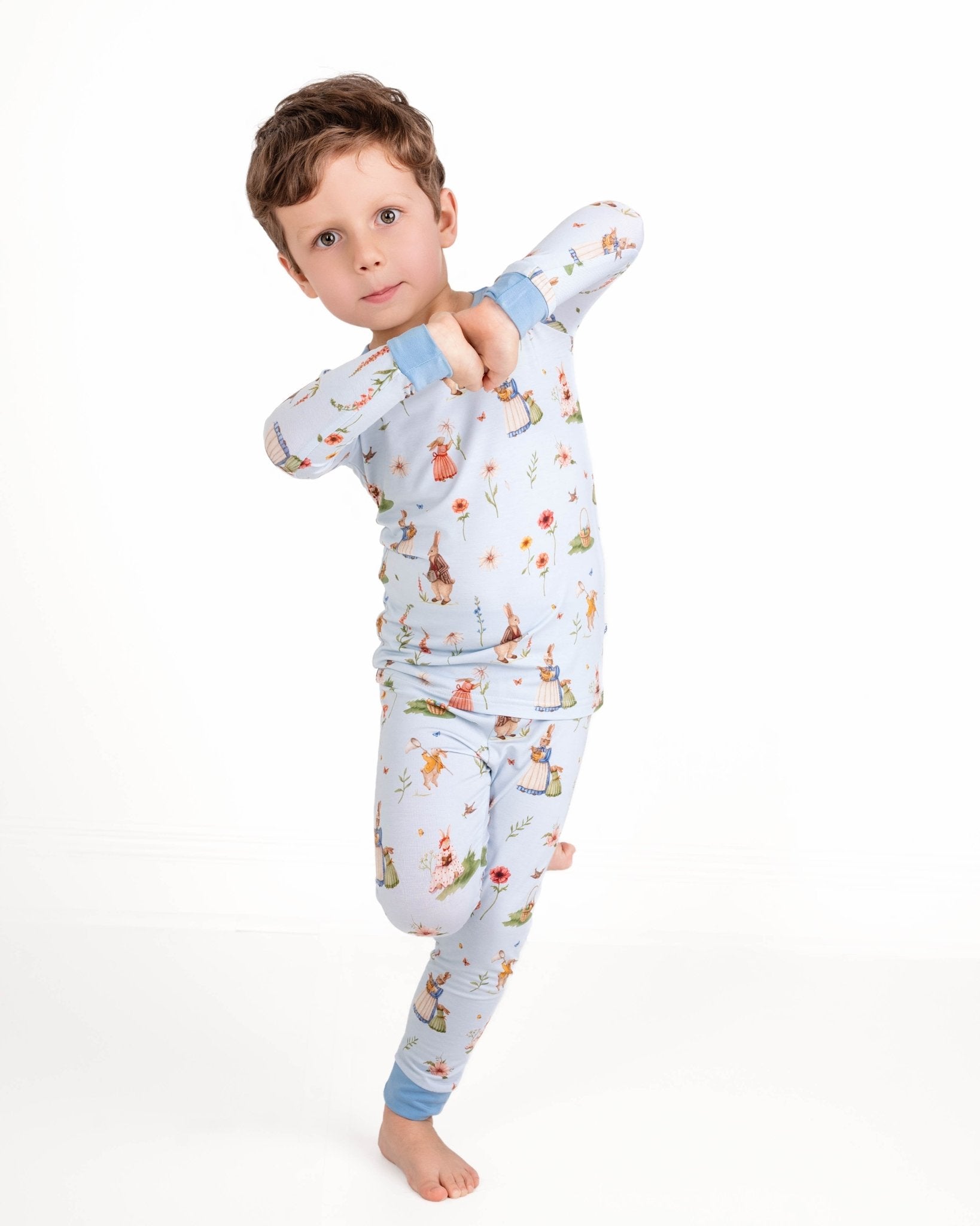 Don’t Worry, Be Hoppy ( Rabbit ) Long Sleeve Pj's