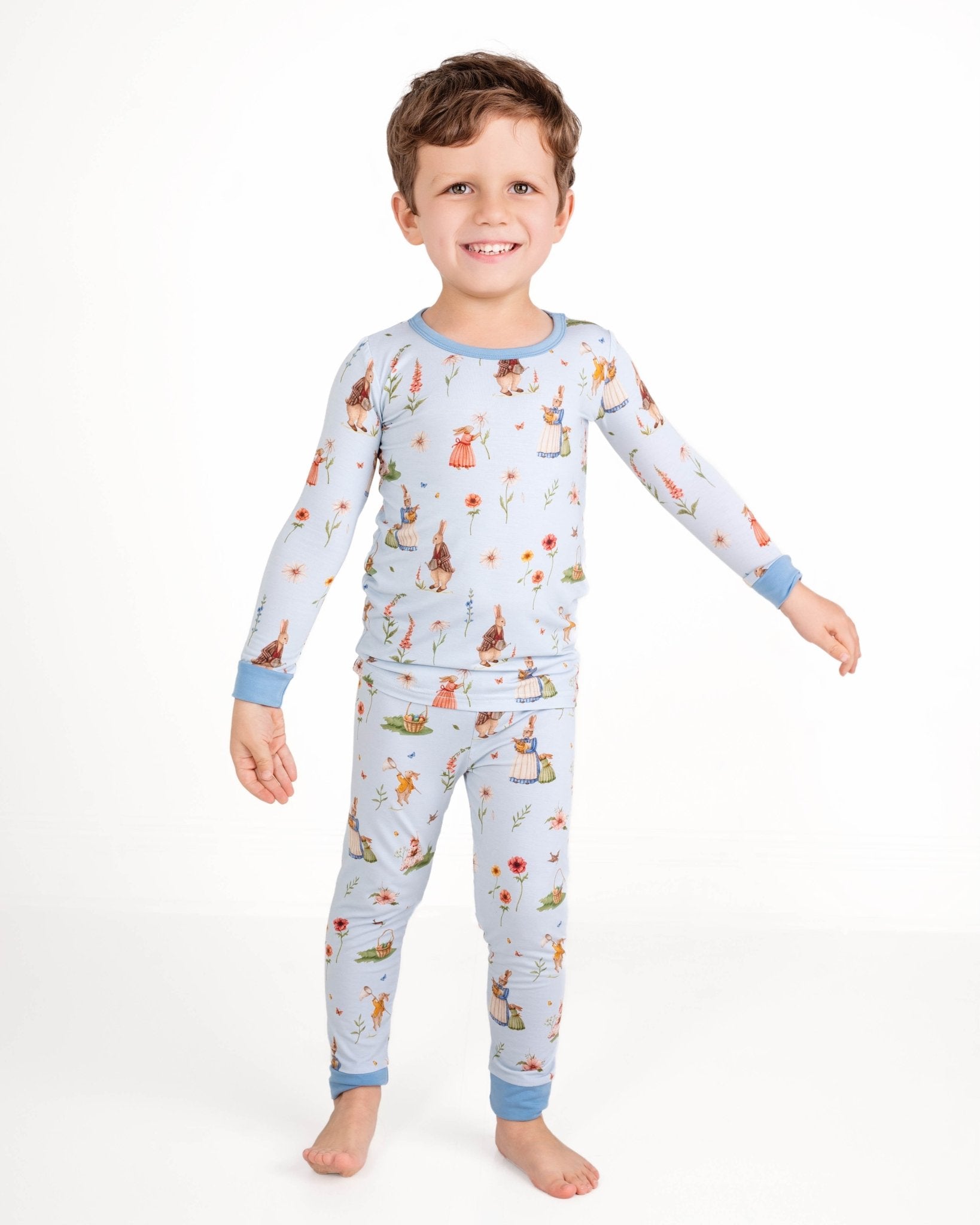 Don’t Worry, Be Hoppy ( Rabbit ) Long Sleeve Pj's