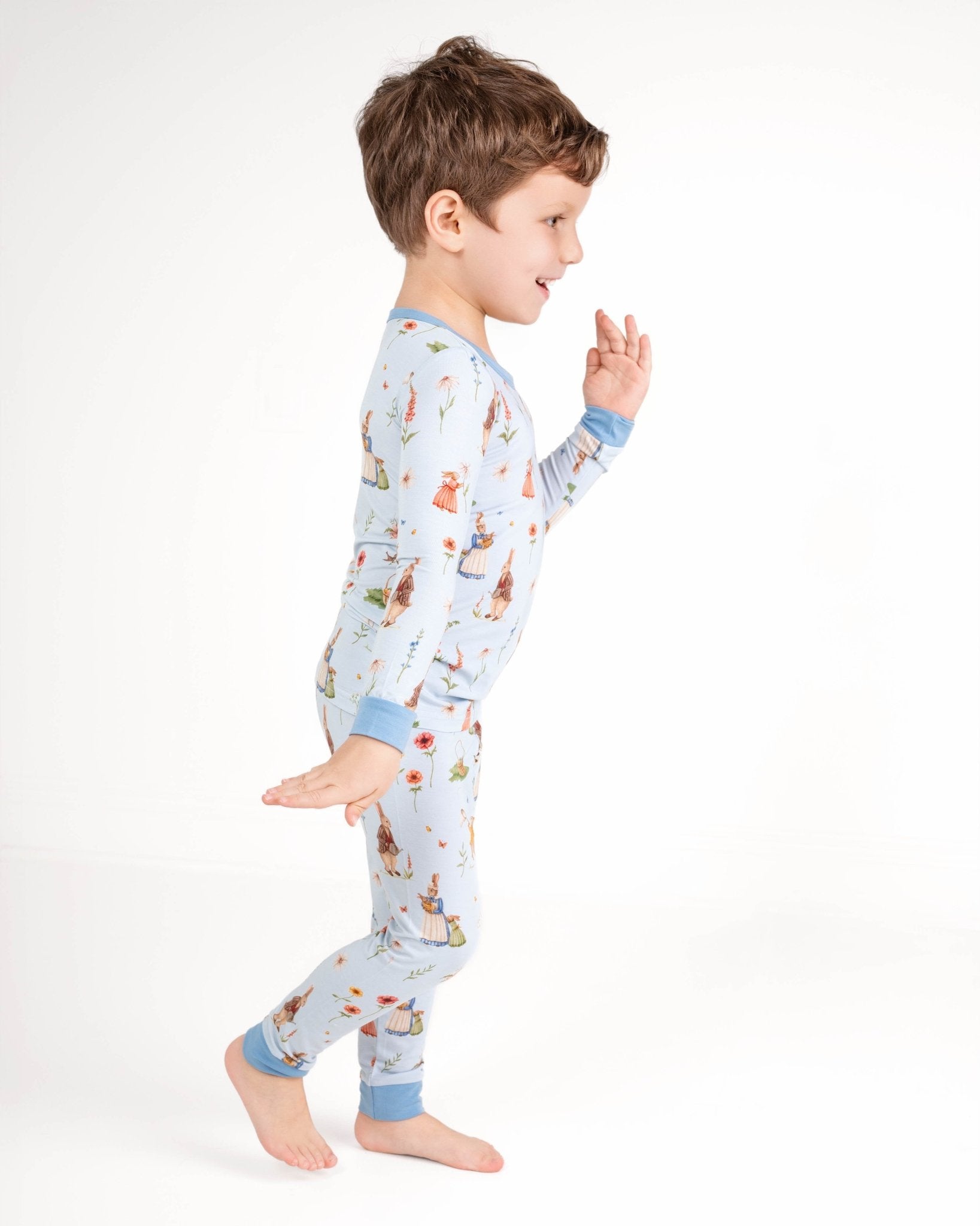 Don’t Worry, Be Hoppy ( Rabbit ) Long Sleeve Pj's