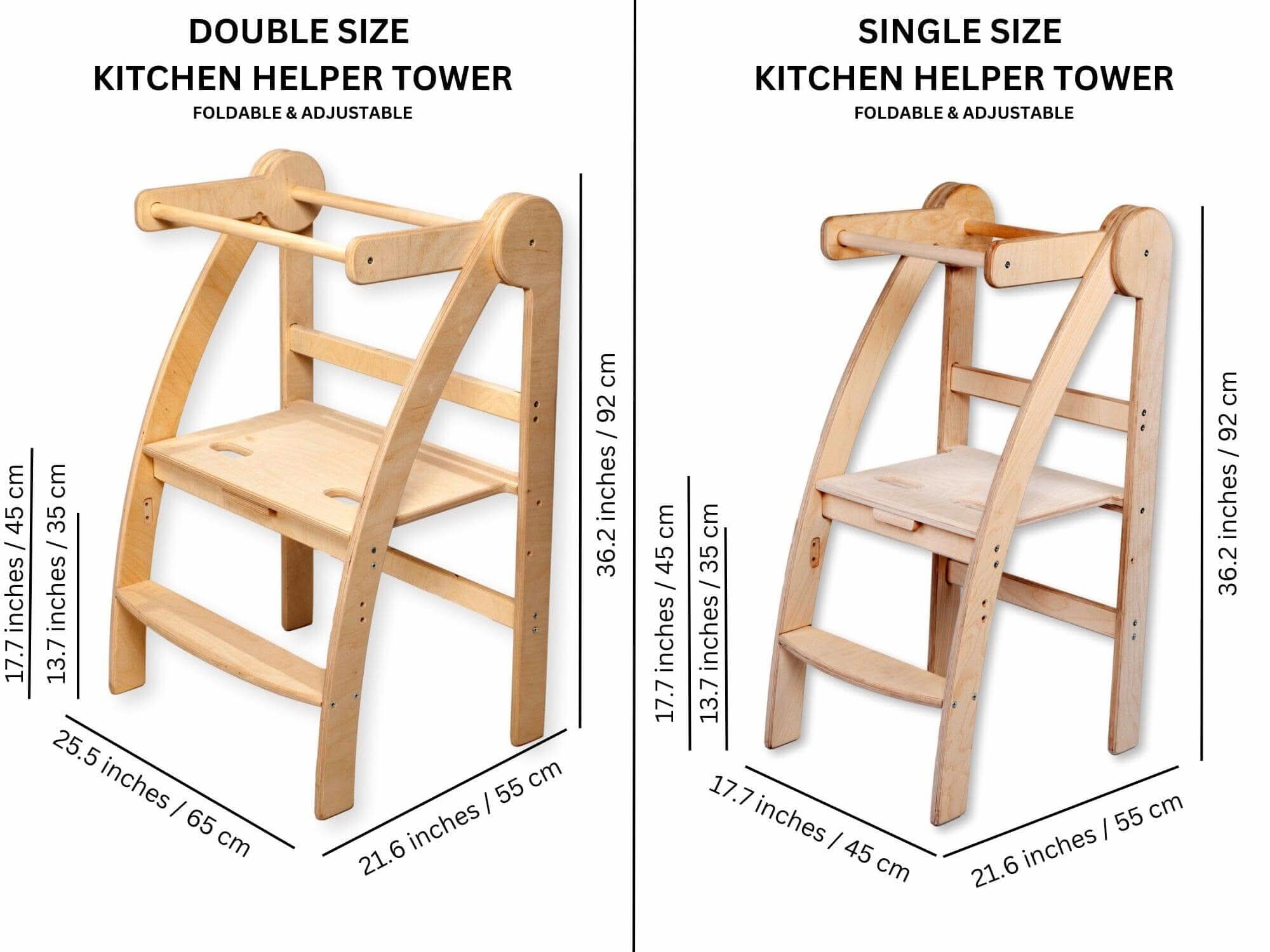 Double Or Single Size Montessori Toddler Tower