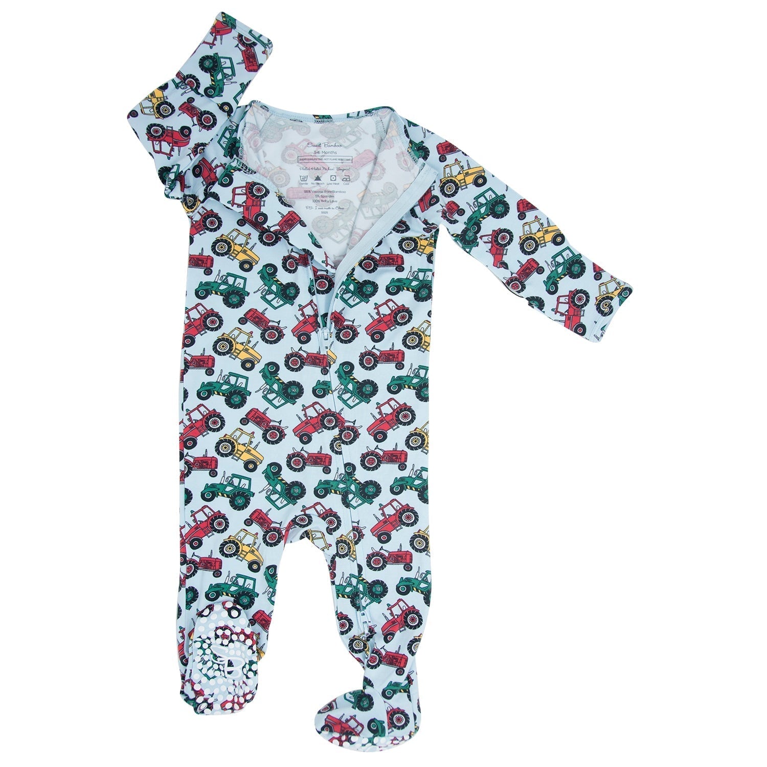 Down On The Farm Zipper Footie