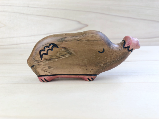 Wooden Star Nosed Mole Toy