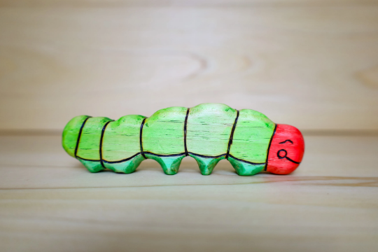 Wooden Caterpillar Toy
