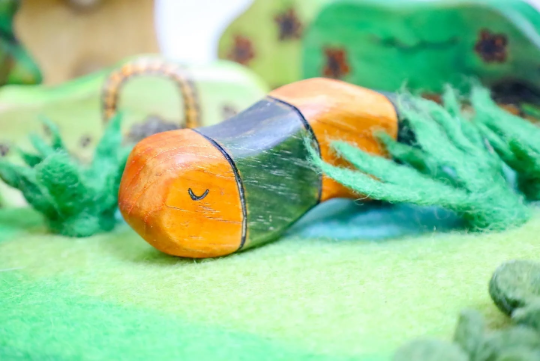 Wooden Wooly Worm Toy