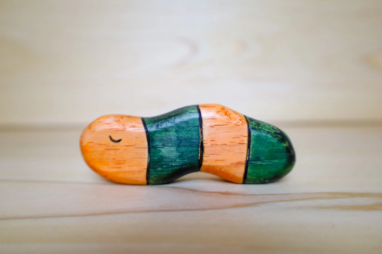 Wooden Wooly Worm Toy