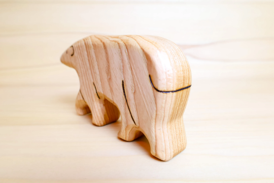 Wooden Polar Bear Family~ Standing, Walking, Or Baby Polar Bear
