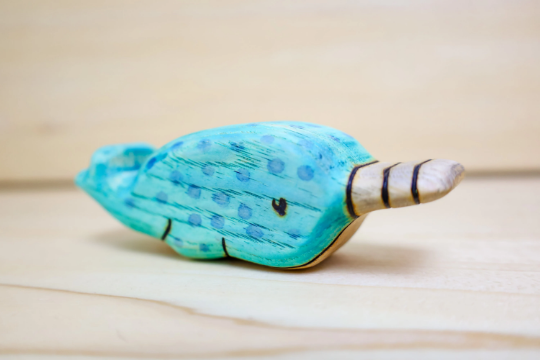 Wooden Baby Narwhal Toy