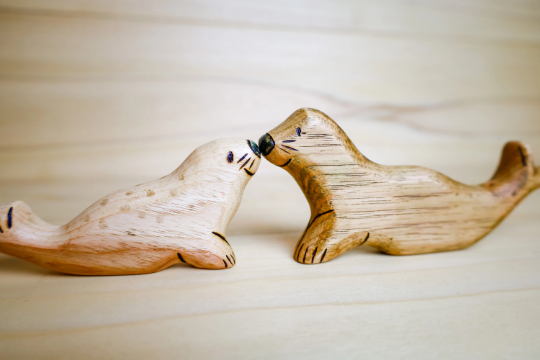 Wooden Seal Or Seal Pup Toy