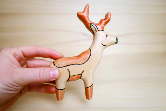 Wooden Reindeer Toy