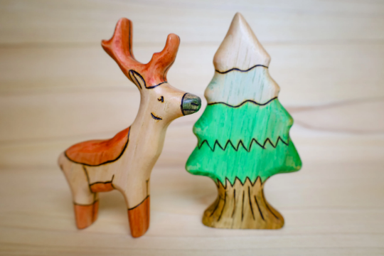 Wooden Reindeer Toy