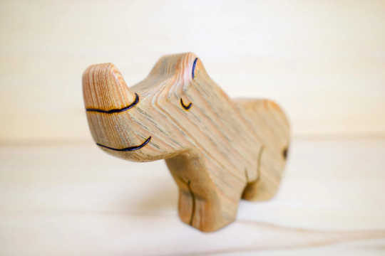 Wooden Rhinoceros Toys