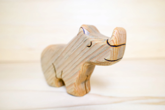 Wooden Rhinoceros Toys
