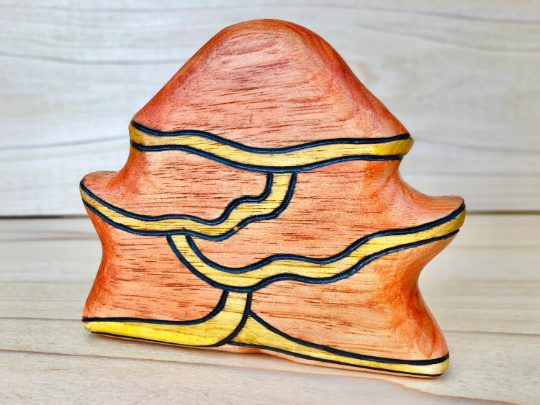 Preorder - Wooden Chicken Of The Woods Mushroom Toy